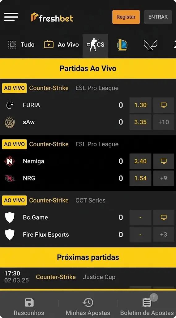 Fresh bet E-Sport