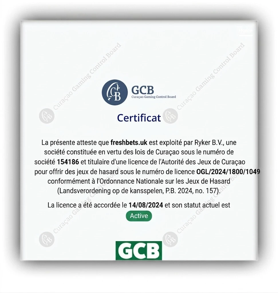 freshbet official license