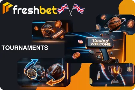 Weekly casino tournament and bonus offers at Freshbet.